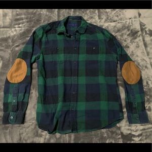 Flannel W/ Leather Patches